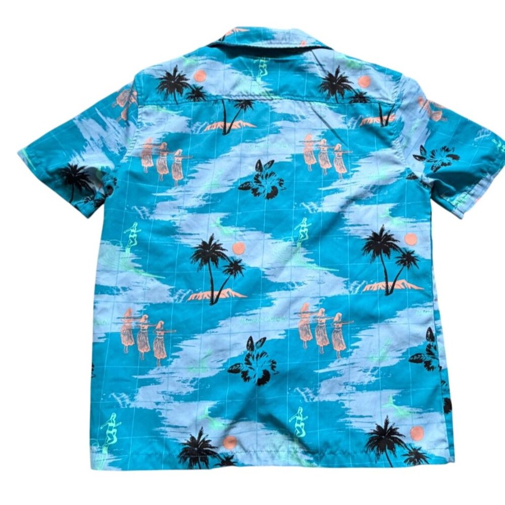 Brooklyn Cloth MFG Co Mens Hawaiian Style Button Front Shirt-Blue-M-GUC - Picture 5 of 5